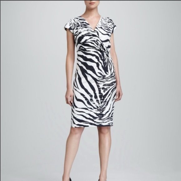 Lafayette 148 New York Dresses & Skirts - Lafayette 148 navy and white zebra dress